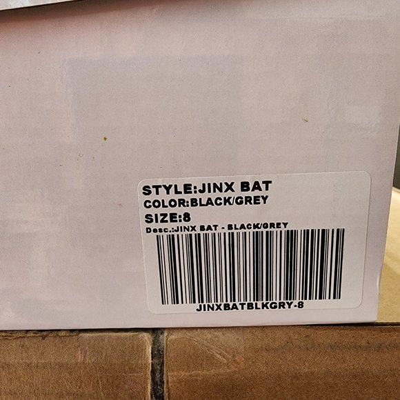 YRU Jinx Spandex Black Grey Bat Bootie - Picture 6 of 6